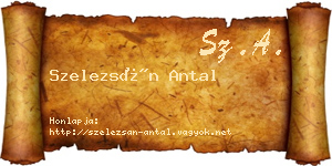 Szelezsán Antal névjegykártya